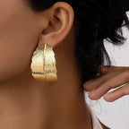 Women's Leaf Drop Earrings in gold