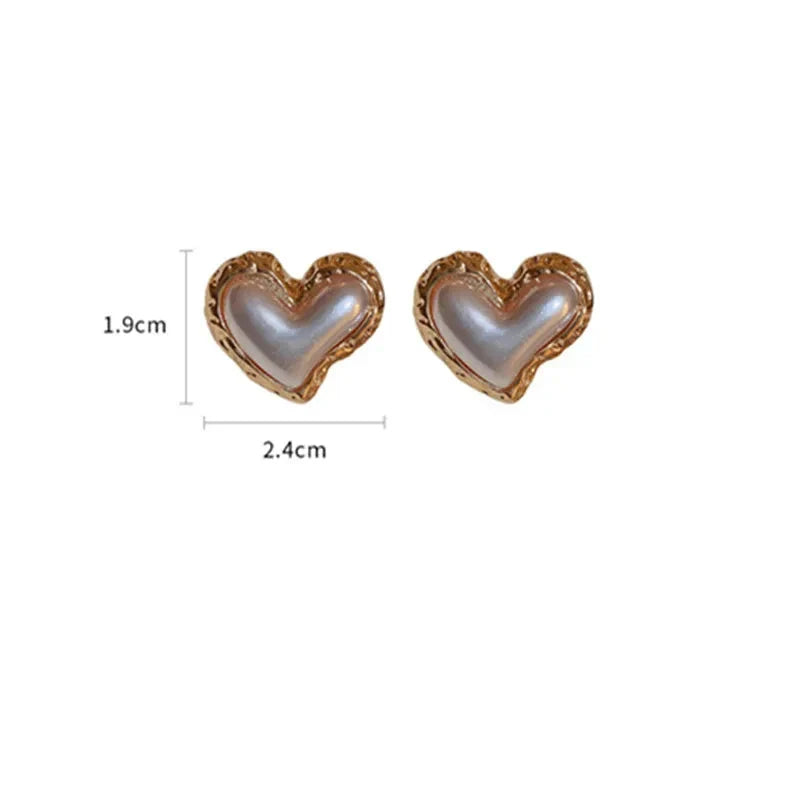 Heart Drop Earrings for Women 