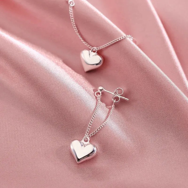 Heart Drop Earrings