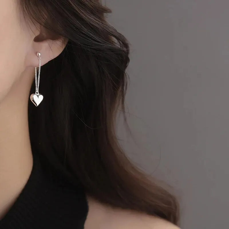 Heart Drop Earrings