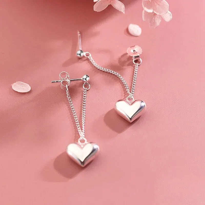 Heart Drop Earrings