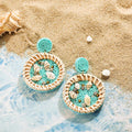 Cowrie Shell Dangle Earrings