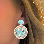 Cowrie Shell Dangle Earrings