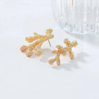 Gold or Silver Coral Drop Earrings gold