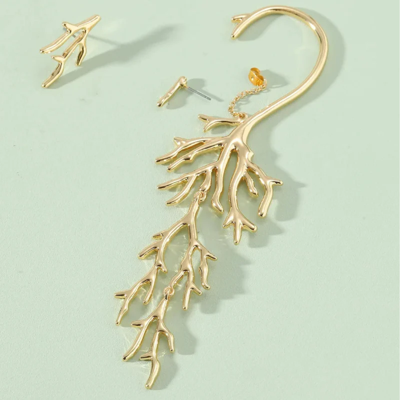 Coral Branch Dangle Earrings