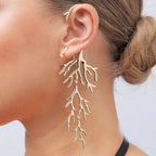 Coral Branch Dangle Earrings