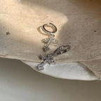 Christian Cross Zircon Dangle Earrings