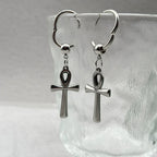 Ankh Cross Drop Earrings 2