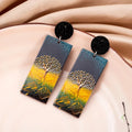 Dangle Acrylic Tree of Life Earrings