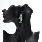 Shark dangle earrings