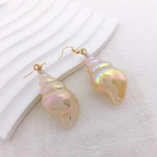 Shell Snail Mother-of-Pearl Dangle Earrings