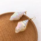 Shell Snail Mother-of-Pearl Dangle Earrings