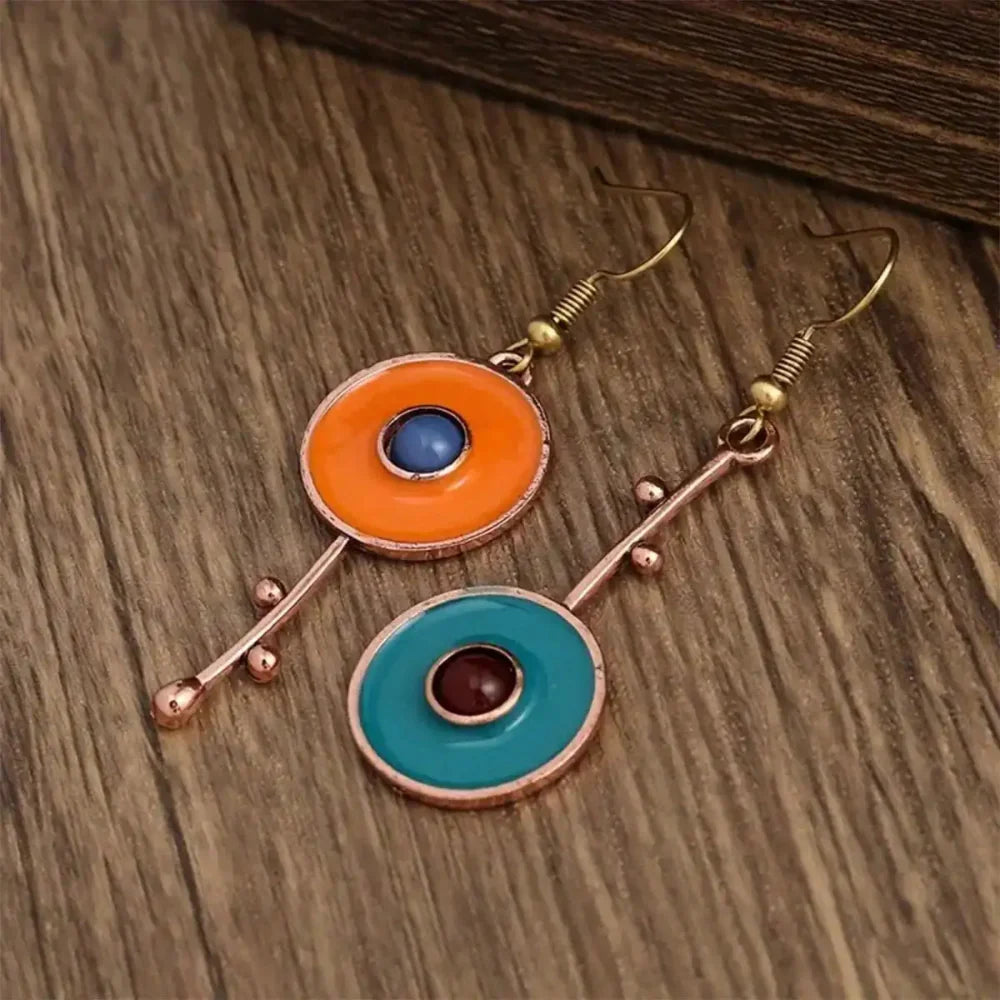 Atypical Ethnic Dangle Earrings