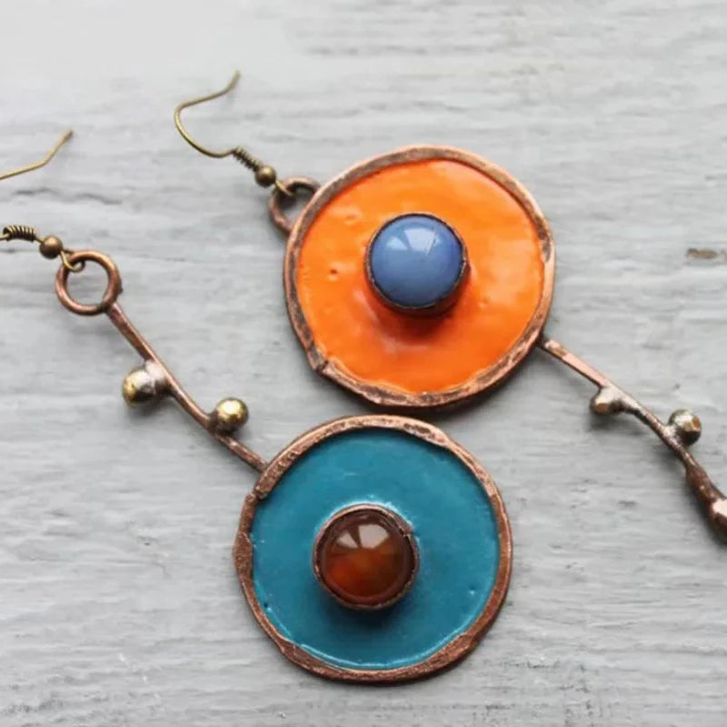 Atypical Ethnic Dangle Earrings