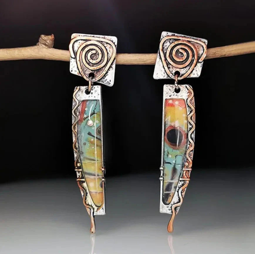 Ethnic Tribal Dangle Earrings
