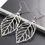 Laurel Leaf Dangle Earrings silver