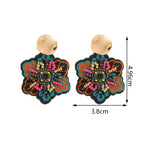 Colorful Flower Dangle Earrings