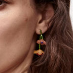 Bohemian-Style Flower Drop Earrings