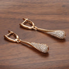 Water Drop Zircon Drop Earrings for Women