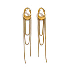Water Drop Dangle Earrings for Women gold