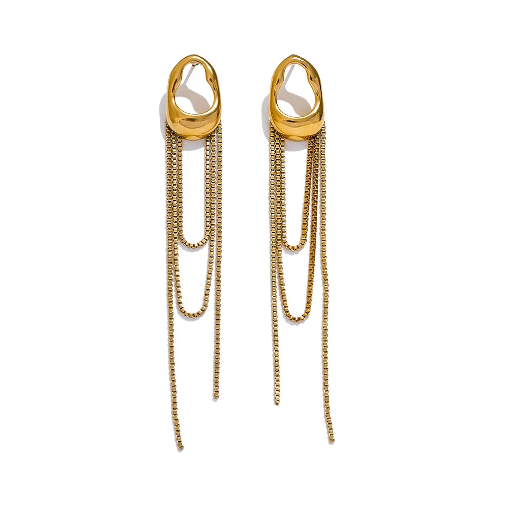 Water Drop Dangle Earrings for Women gold