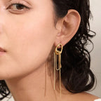 Water Drop Dangle Earrings for Women gold