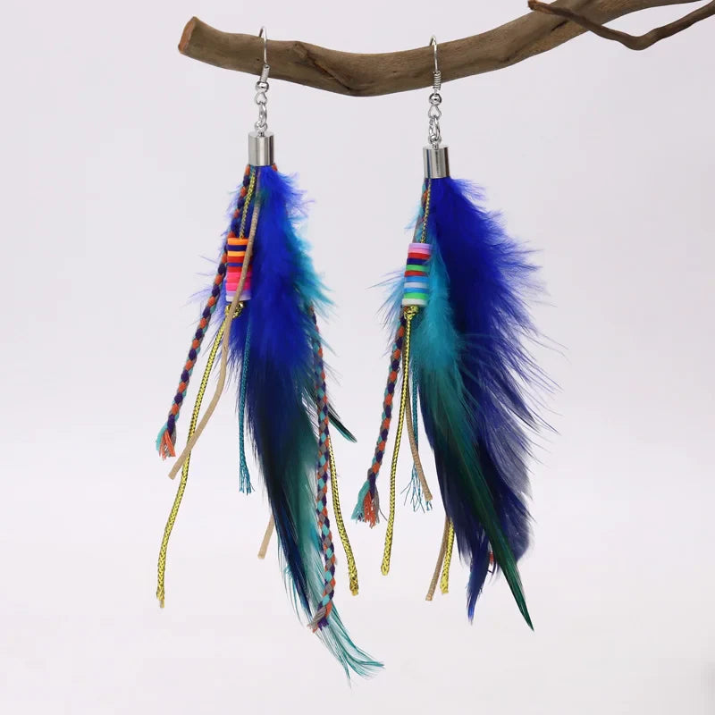 Feather Drop Earrings 1