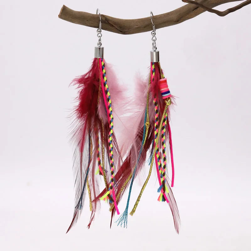 Feather Drop Earrings 5