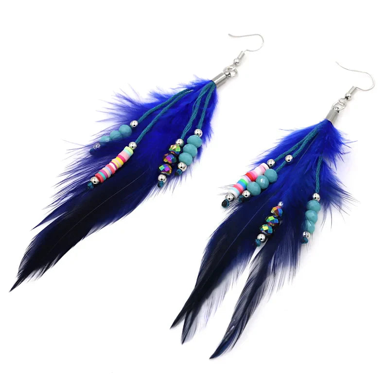 Feather Drop Earrings 1