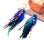 Feather Drop Earrings 1