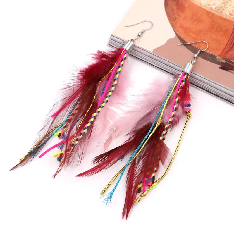 Feather Drop Earrings 5