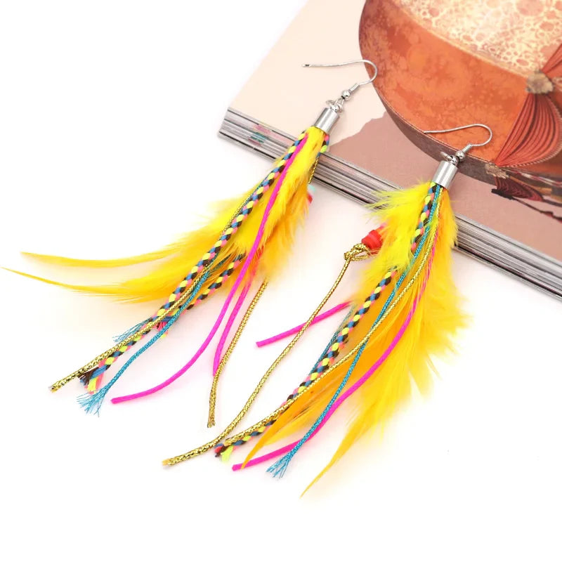 Feather Drop Earrings 3