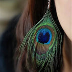 Pan Feather Dangle Earrings