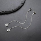 Women's Dangle Earrings Tree of Life Silver