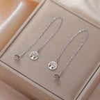 Women's Dangle Earrings Tree of Life Silver