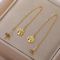 Women's Dangle Earrings Tree of Life Gold