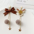 Christmas Reindeer Dangle Earrings