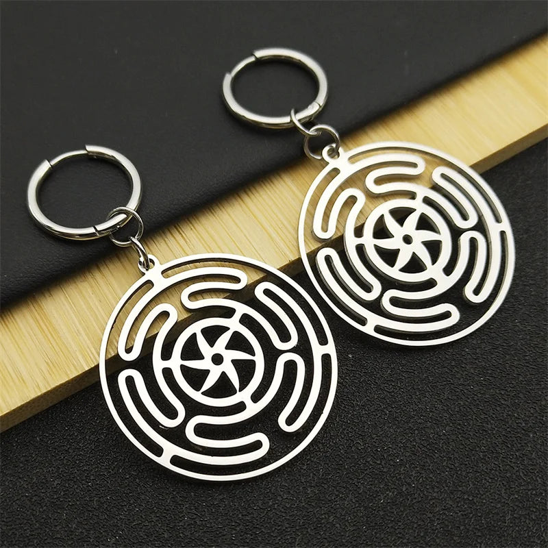 Hecate’s Wheel Strophalos Dangle Earrings for Women