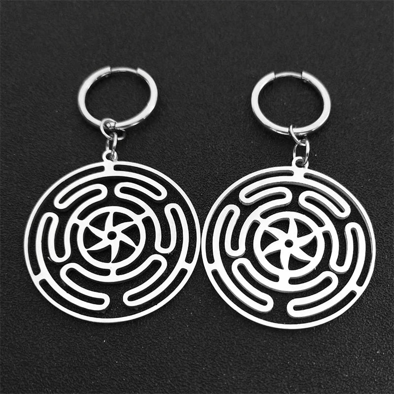 Hecate’s Wheel Strophalos Dangle Earrings for Women