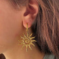 Sun Drop Earrings Gold