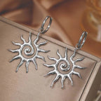 Sun Drop Earrings Silver