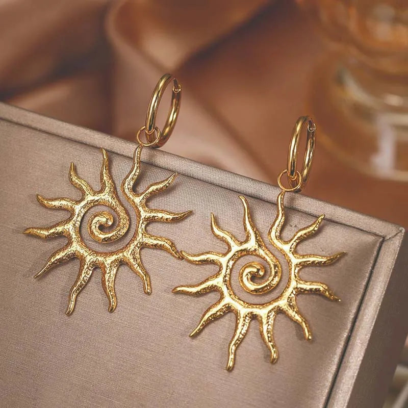 Sun Drop Earrings Gold
