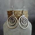 Women's Spiral Drop Earrings 