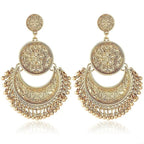 Bohemian Baroque-Style Dangle Earrings gold 