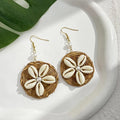 Nature Style Hanging Earrings Cowrie Shell