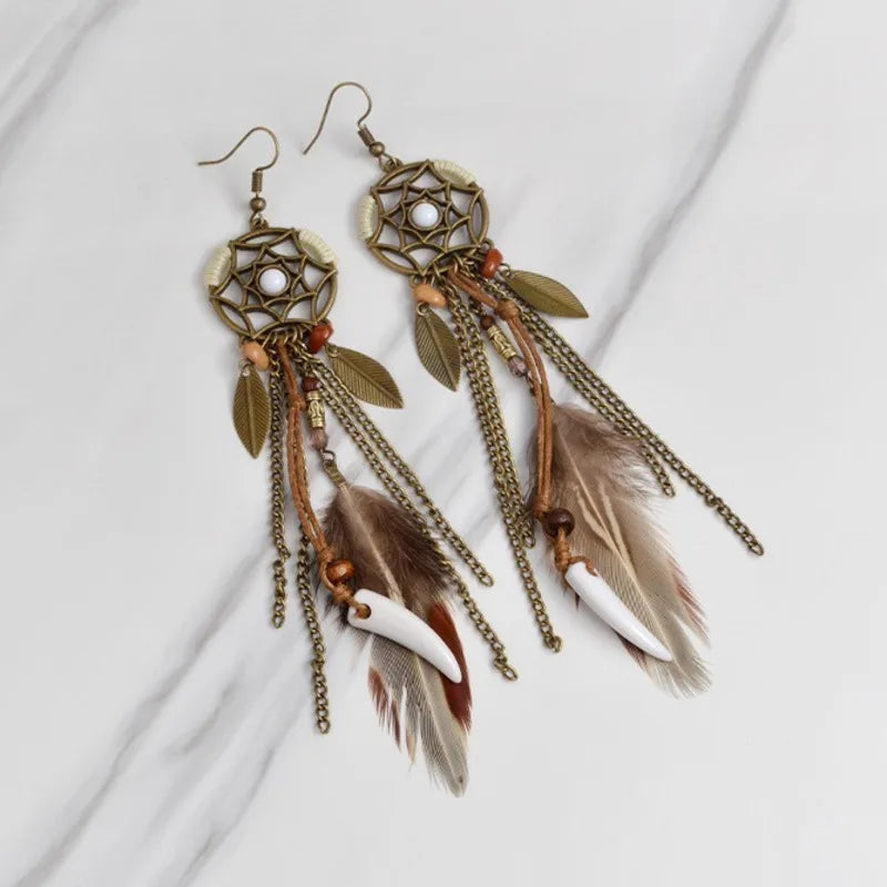 Tribal Ethnic-Style Dangle Earrings