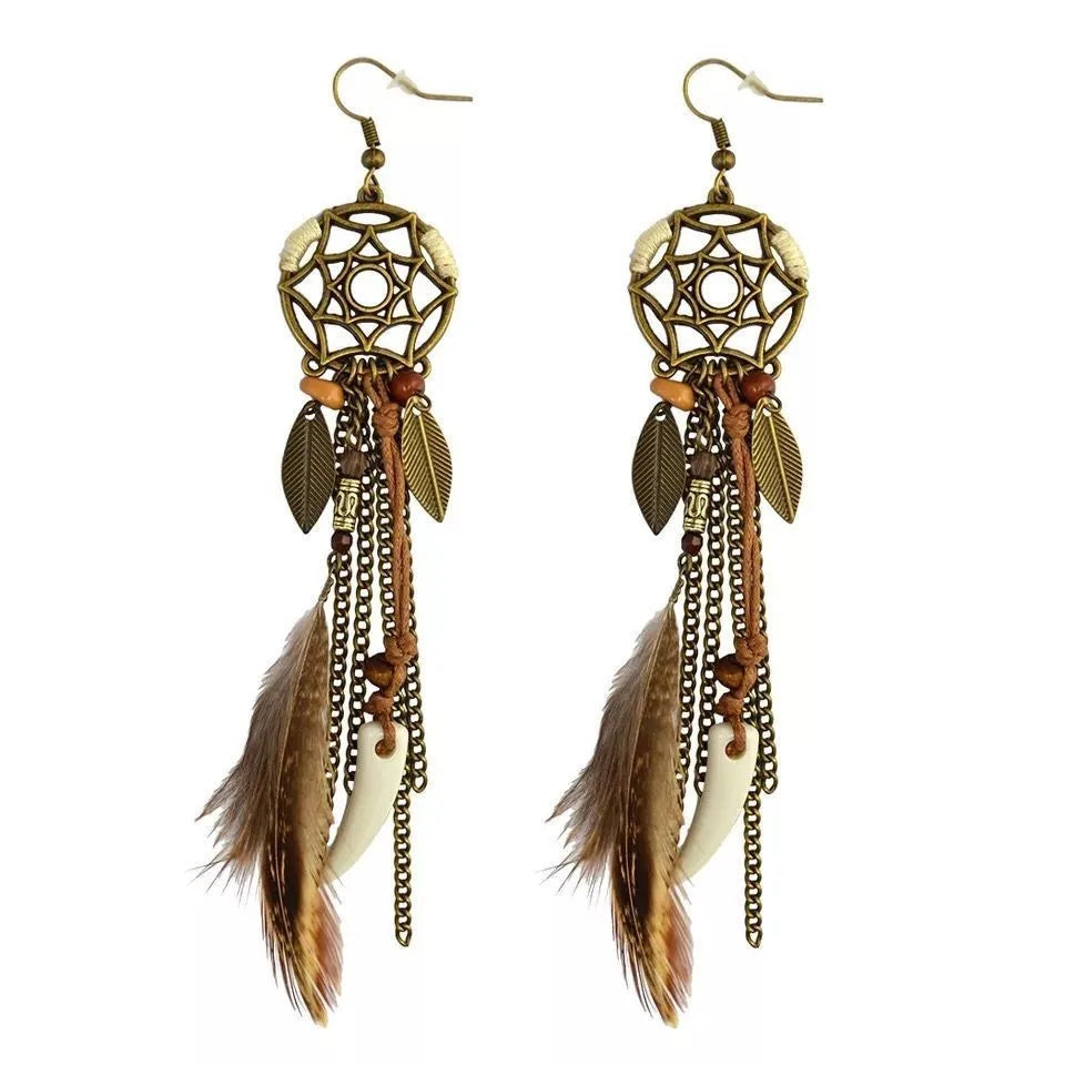 Tribal Ethnic-Style Dangle Earrings