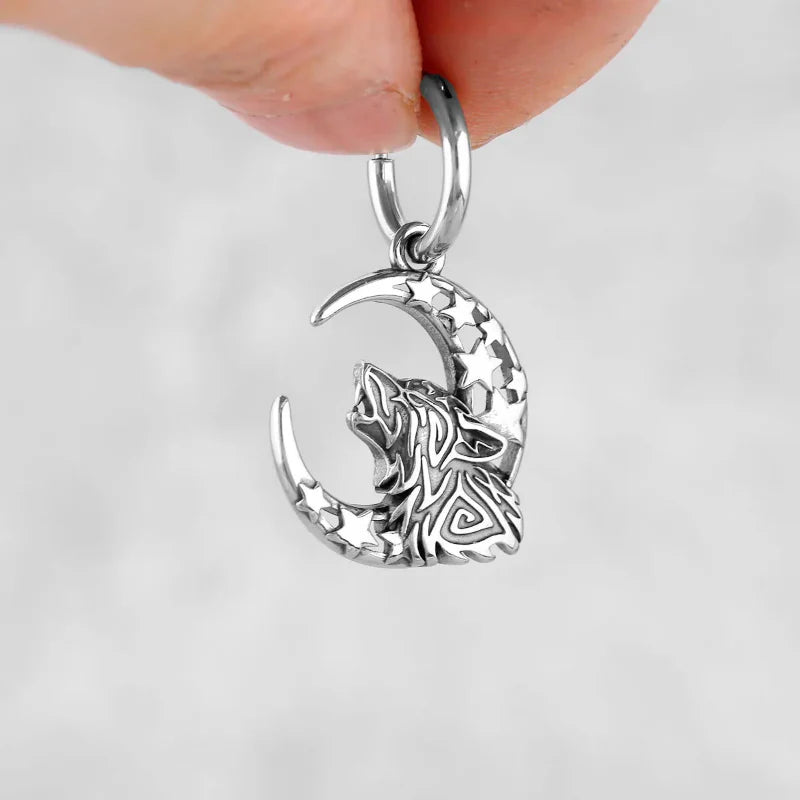 Viking Fenrir Dangle Earrings