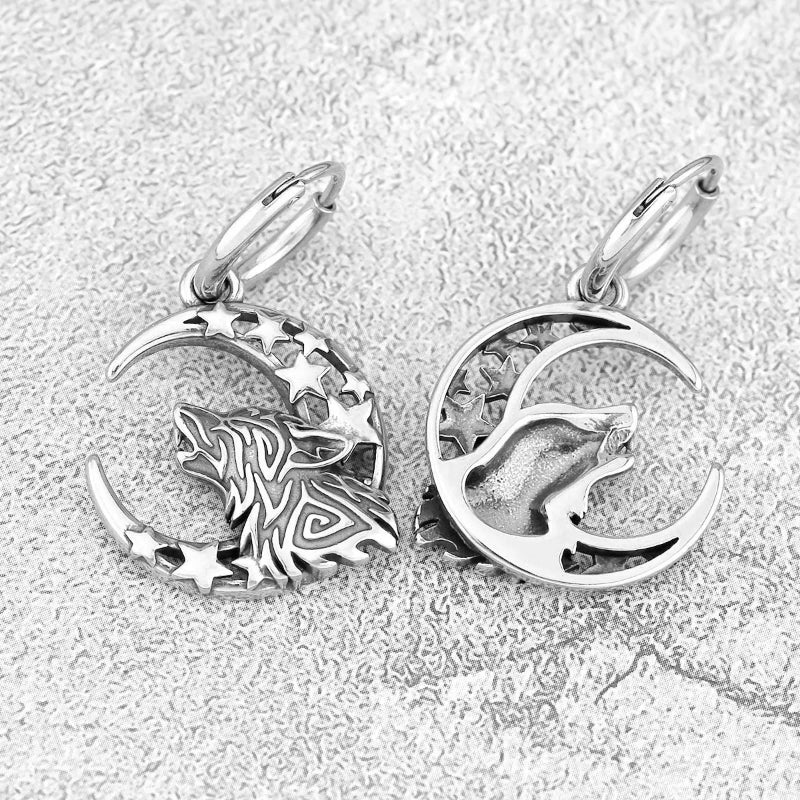 Viking Fenrir Dangle Earrings