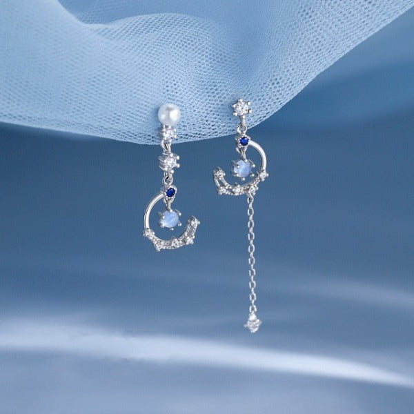 Moon Dangle Earrings for Women